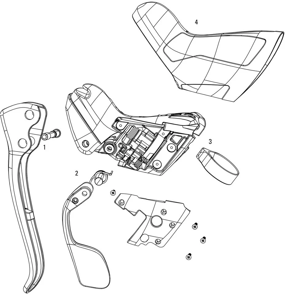 SRAM Pièces Détachées Force22, CX1, 1 / Rival22, 1 Levier Frein/Vitesses 1 SRAM Pièces Détachées Force22, CX1, 1 / Rival22, 1 Levier Frein/Vitesses