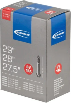 Schwalbe Chambre à Air 19A Extralight Pour 27,5" / 28" / 29" - 25 Pièces -Magasin De Pièces De Vélo 272355