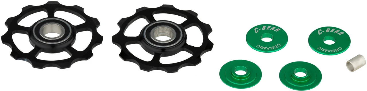 Galets De Dérailleur Aluminium Shimano/SRAM 10/11 Vitesses 2 Galets De Dérailleur Aluminium Shimano/SRAM 10/11 Vitesses – Image 2