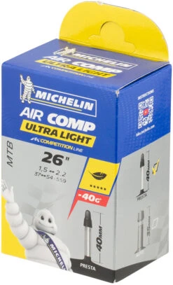Michelin Chambre à Air C4 Aircomp Ultra-Light VTT Pour 26" -Magasin De Pièces De Vélo 347800