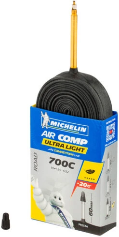 Michelin Chambre à Air A1 Aircomp Ultra-Light Road Pour 28" -Magasin De Pièces De Vélo 396914