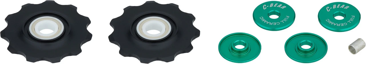 Galets De Dérailleur Delrin Shimano/SRAM 10/11 Vitesses Full Ceramic 2 Galets De Dérailleur Delrin Shimano/SRAM 10/11 Vitesses Full Ceramic – Image 2