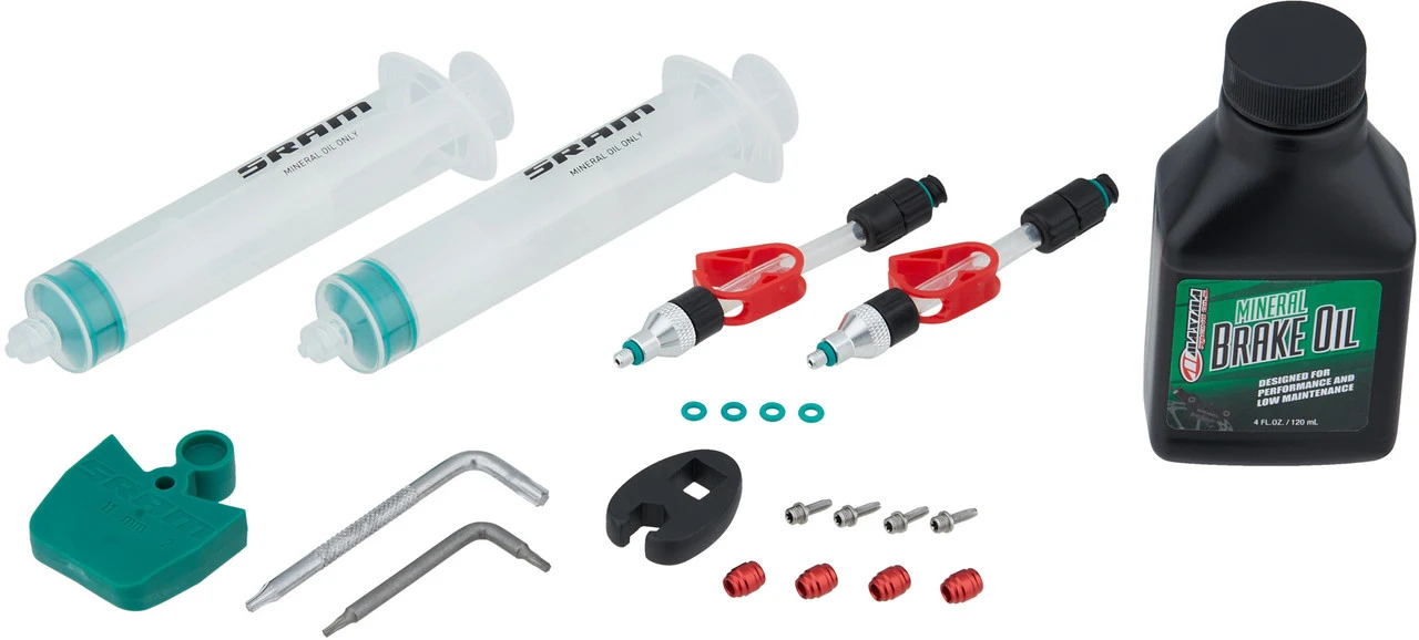 SRAM Kit De Purge Huile Minérale Avec Liquide De Frein Maxima 1 SRAM Kit De Purge Huile Minérale Avec Liquide De Frein Maxima